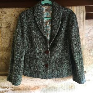 🍭J Jill Woven Wool Blend Jacket